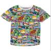 Minecraft T Shirt Overworld Steve Creeper Boy's Kids Short Sleeve Shirt Top Multicolor view 1