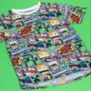 Minecraft T Shirt Overworld Steve Creeper Boy's Kids Short Sleeve Shirt Top Multicolor view 3