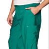WonderWink W123 Mens Flat-Front Cargo Pant  Hunter, X Small view 2