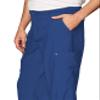 WonderWink W123 Mens Flat-Front Cargo Pant  Galaxy Blue, 2X view 2