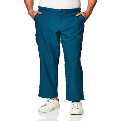 WonderWink Men's Big Men's Cargo Pocket Pant Pants, Caribbean Blue, 4-XLarge