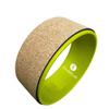 Sveltus Unisex_Adult Roue De Yoga En Lige Wheel, Green/Cork, Standard Size view 1