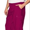 WonderWink W123 Mens Flat-Front Cargo Pant  Wine, Medium Short view 2