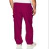 WonderWink W123 Mens Flat-Front Cargo Pant  Wine, Medium Short view 3