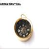 Akram nautical - Antique Brass Compass Keychain Marine Nautical Key Ring Compass Gift Item view 1