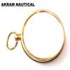 Akram nautical - Antique Brass Compass Keychain Marine Nautical Key Ring Compass Gift Item view 3