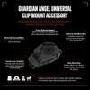 Guardian Angel Flashlight Universal Clip Mount Accessory  Magnetic Mount with Screw-in Feature  Steel Clip Attachment, Rubber Backing for Grip  for Belts, Molle, Fire Helmets, Dog Collars, Hats view 2