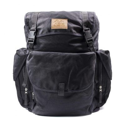 ASR Outdoor 30L Heavy Duty Gold Prospecting Backpack, Canvas Camping Rucksack (Black)