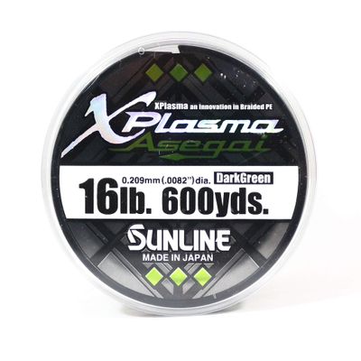 Sunline Xplasma Asegai 16LB 600 yd Dark Green