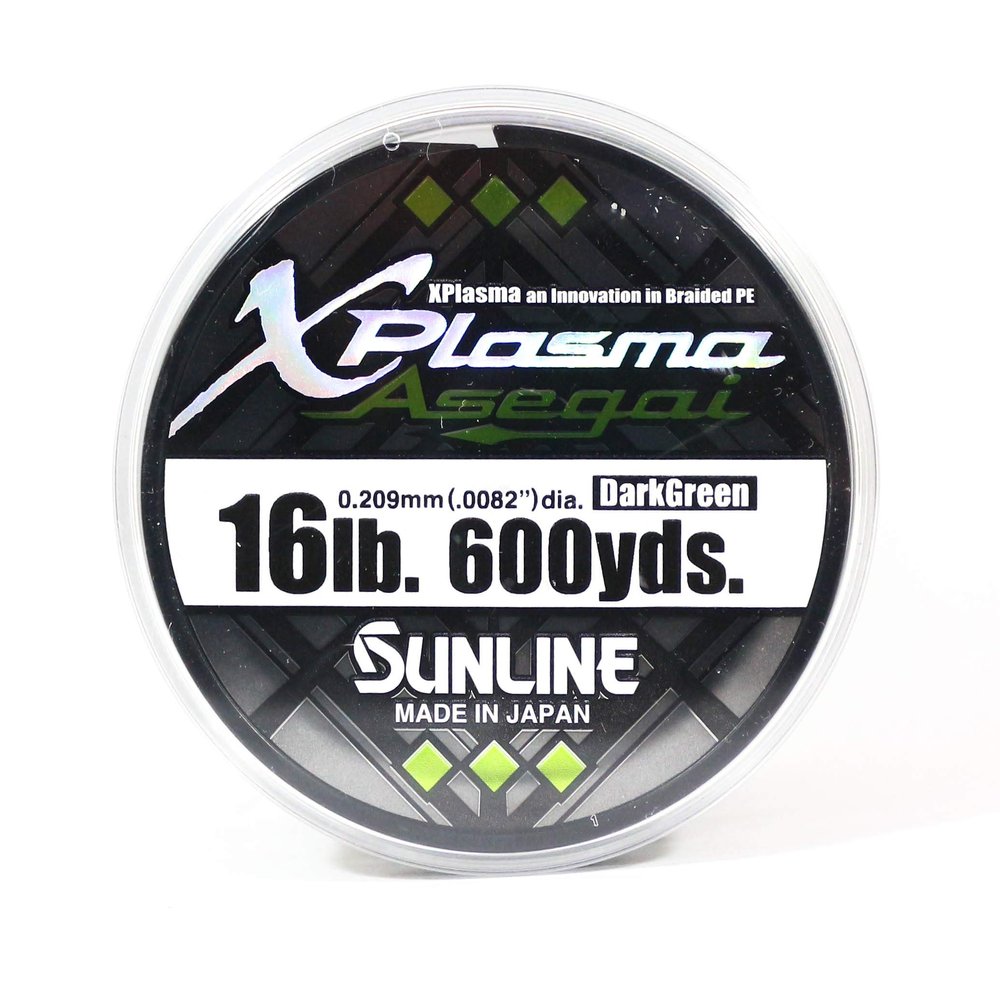 Sunline Xplasma Asegai 16LB 600 yd Dark Green