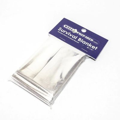 Premium Mylar Emergency Blanket Thermal foil Blanket for Camping, Hiking & Emergency Supplies | Waterproof Compact Foil Space Blanket| Retains 90% Body Heat & Aid in Outdoor Survival (10 Pack)