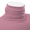 FASHIONOLIC Womens Premium Long Sleeve Turtleneck Lightweight Pullover Top Sweater (CLLT002) Mauve 1X view 4