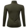 FASHIONOLIC Womens Premium Long Sleeve Turtleneck Lightweight Pullover Top Sweater (CLLT002) DK.Olive 2X view 3