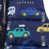 Baby Toddler Boys Girls Waistcoat Fall Winter Warm Jacket 2-6 Years Old,Kid Cartoon Car Print Hooded Zipper Coat (4-5 Years Old, Dark Blue) view 4