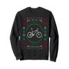 Cool Ugly Christmas Style Mountain Bike Sweatshirt view 1