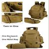 UNISTRENGH 40L Waterproof Tactical Military MOLLE Assault Backpack Pack 3 Way Modular Attachments Large Bag Rucksack with Patch Sport Outdoor Gear For Hunting Cycling Camping Trekking, Coyote Brown view 2