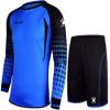 KELME Soccer Goalie Jersey Padded Uniform Kit - Goalkeeper Jersey, Shorts & Socks - Mens Football Padded Shirt - Kids and Adult Sizes (Blue, X-Small) view 2