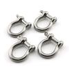 Lind Kitchen 4pcs 1/4 Inch Stainless Steel Bow Shackle Screw Pin Anchor Shackle Hardware Rigging Outdoor Tools for Survival Rope Paracord Camping Bracelet Bow Buckle M6 view 1