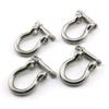 Lind Kitchen 4pcs 1/4 Inch Stainless Steel Bow Shackle Screw Pin Anchor Shackle Hardware Rigging Outdoor Tools for Survival Rope Paracord Camping Bracelet Bow Buckle M6 view 2