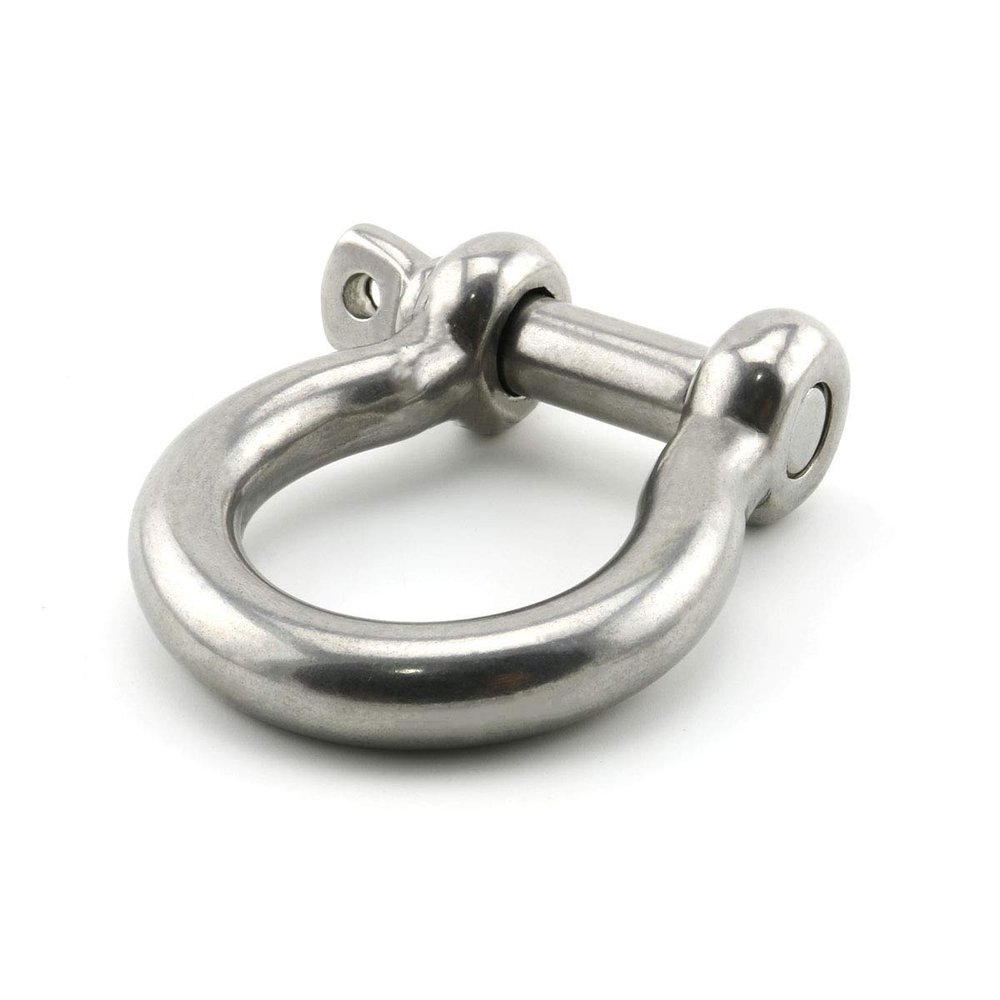 Lind Kitchen 1pc 1/2 Inch Stainless Steel Bow Shackle Screw Pin Anchor Shackle Hardware Rigging Outdoor Tools for Survival Rope Paracord Camping Bracelet Bow Buckle M12