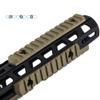Aecktech Polymer Rail Sections,5-Slot 7-Slot 9-Slot 11-Slot 13-Slot Lightweight Rail Section with 10 Nuts Screws|1 Pcs Wrench - 5 Pieces (Tan) view 2
