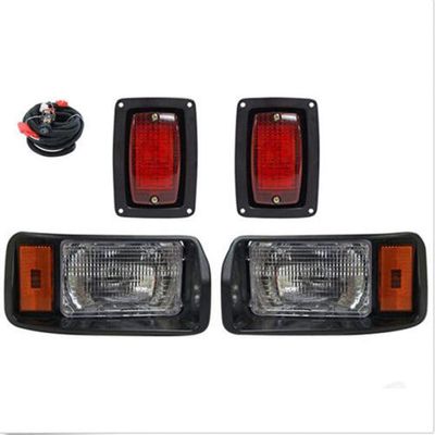 BeAcc Club Car DS Light Kit for 1993-UP Golf Cart Factory style I OEM Basic Headlight & Taillight Kit with wires