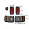BeAcc Club Car DS Light Kit for 1993-UP Golf Cart Factory style I OEM Basic Headlight & Taillight Kit with wires view 4