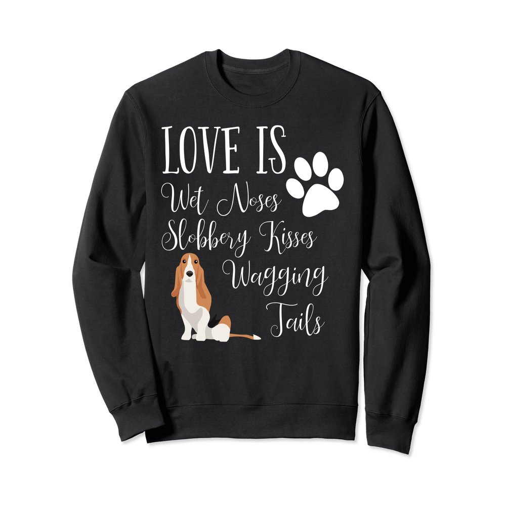 Basset Hound Dog Lover Sweatshirt I Love My Dog
