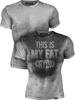 Actizio Men's Workout Shirt Cotton Fabric T-Shirt Short Sleeve Sweat Activated Motivational Exercise Gym Athletic Fit Moisture Wicking Fitness Shirt - This is My Fat Crying (Size M) view 1