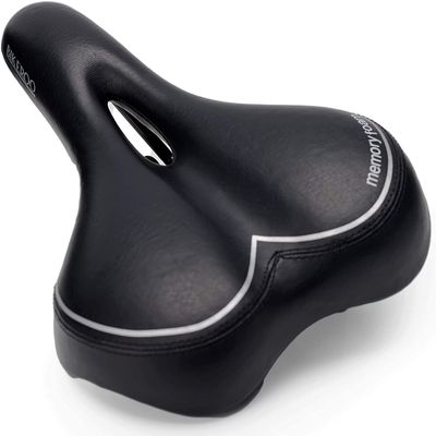 Bikeroo Narrow Nose Road Bike Saddle - Chafe Rub Reduction for Comfort, Flexibility for Street Riding Commuting Stationary Bike Exercise - 7" Wide
