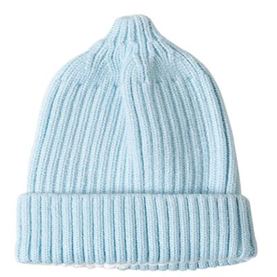 Ding-dong Baby Boy Girl Winter Knitted Solid Hat(Blue)