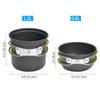 Homebeast Camping Cook Gas Stove Set Outdoor Camping Hiking Picnic Aluminum Alloy Cookware with Mini Camping Pot Set Portable view 2