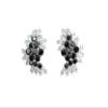 Faship Gorgeous Black CZ Crystal Clip Ons Earrings - Black view 1