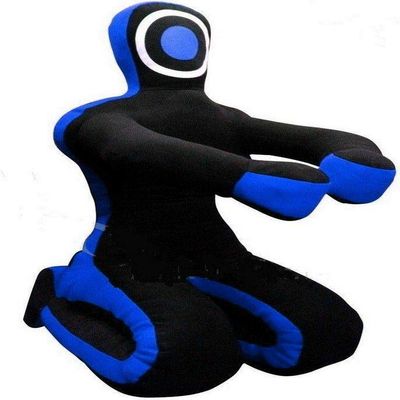 Leatheray MMA Martial Arts Brazilian Grappling Dummy Jiu Jitsu Punching Bag Blue Canvas 70'-Unfilled