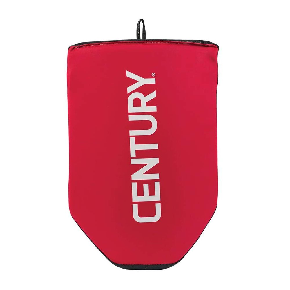 Century Brave Red Forearm Shield | Training Pad for MMA | Sparring Protection for Kickboxing, Martial Arts, Karate, Taekwondo | Absorb Punch, Knee, and Elbow Impact