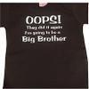 Funny New Big Brother Boys Kids Youth Toddler Shirt Baby Announcement White view 1