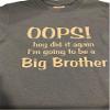 Funny New Big Brother Boys Kids Youth Toddler Shirt Baby Announcement White view 2