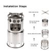 Homebeast 13pcs/Set Camping Cook Stove Set Camping Picnic Bowl Pot Cookware with Mini Camping Pot Set Backpacking Gear & Hiking Outdoors Cooking Equipment Cookset view 2