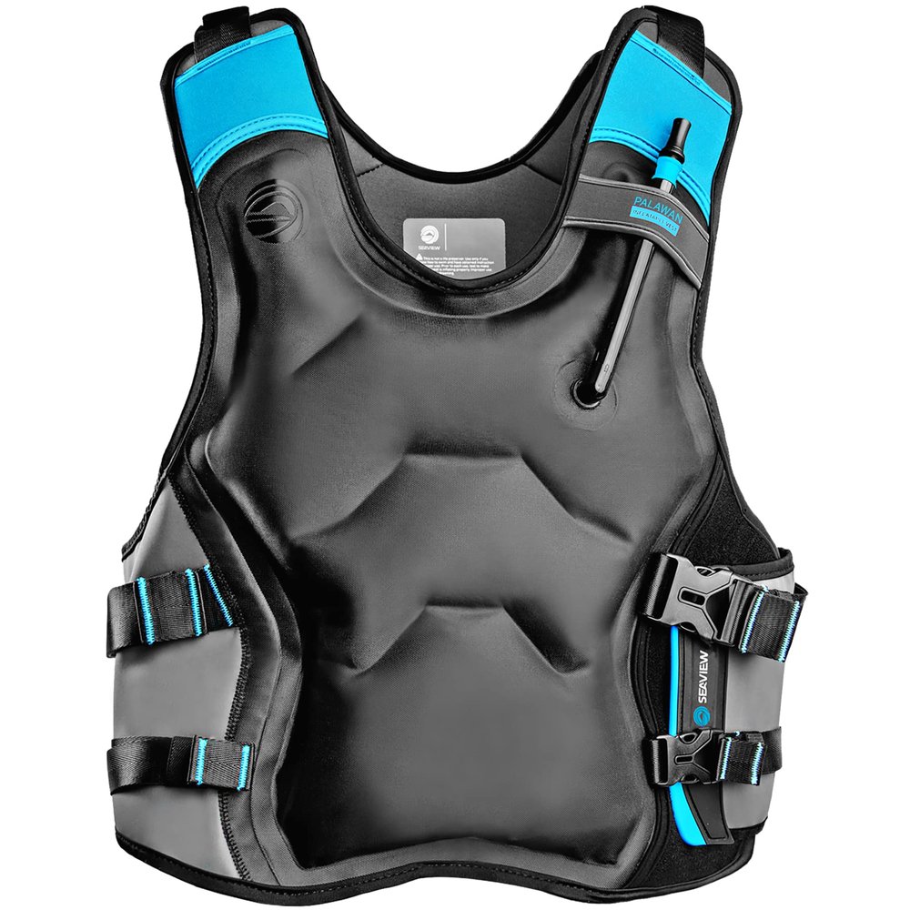 Seaview Palawan Inflatable Snorkel Vest - Premium Snorkel Jacket for Adults. Balanced Flotation, Secure Lock and Comfort Fit. for Snorkeling, Paddle-Boarding and Other Low Impact Water Sports