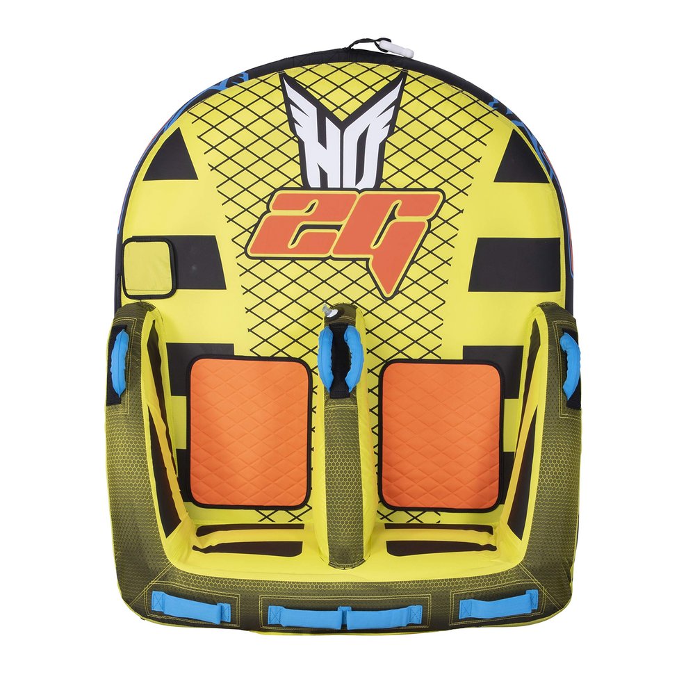 HO Sports 96702000-HO 2G 2 Rider Multi Direction Towable Inflatable Nylon Tube