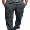 G-Style USA Men's Solid Fleece Heavyweight Cargo Pants FL77 - Charcoal - 5X-Large view 1