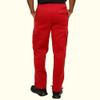 G-Style USA Men's Solid Fleece Heavyweight Cargo Pants FL77 - Red - 6X-Large view 3