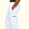 G-Style USA Men's Solid Fleece Heavyweight Cargo Pants FL77 - White - 2X-Large view 4