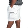 G-Style USA Men's Solid Fleece Heavyweight Cargo Shorts FS76 - White - Medium view 4