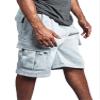 G-Style USA Men's Solid Fleece Heavyweight Cargo Shorts FS76 - Heather Grey - Medium view 2