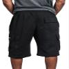 G-Style USA Men's Solid Fleece Heavyweight Cargo Shorts FS76 - Black - 6X-Large view 4