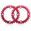 Alomejor Chain Ring 32/34/36/38T BCD 104 Mountain Steel Single Crank Chain Ring Repair Parts for Outdoor Cycling(32T Red) view 2