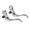 Brake Lever 1pair Lightweight Aluminum Alloy Disc Brake Handles Mountain Cycling Brake Levers 24mm(Silver) view 1