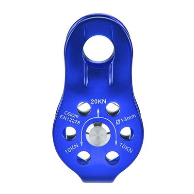 Outdoor Climbing Pulley Climbing Fixed Mountaineering Rope Rock Climbing Pulley Safety Outdoor Tools Ascending Devices(Blue)