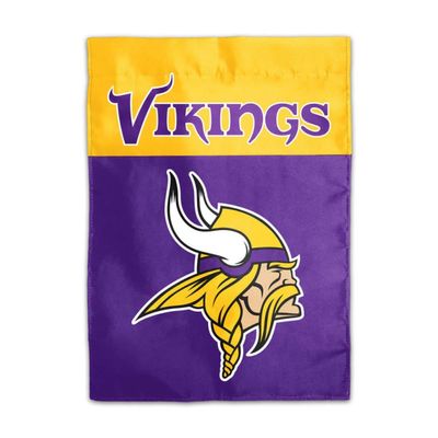 NFL Minnesota Vikings 2-Sided Home/Yard Flag (13" x 18"), Purple,